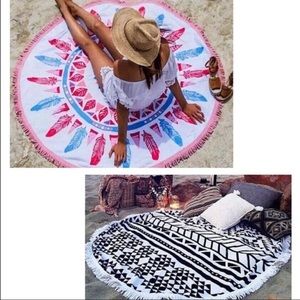 Beach Rounds, Multicolor, 65" Diameter